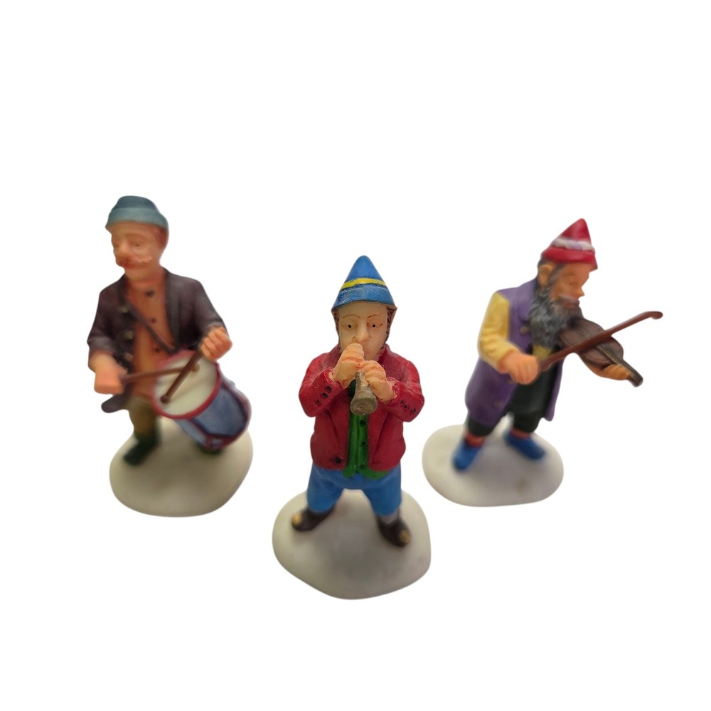 Lemax Village Collection Musicians Figurines Set of 3 Poly Resin Christmas 02445